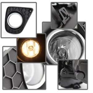 Honda Accord Fog Lights - SPYDER - OEM w/Switch - Clear - `13-`15