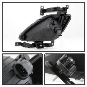 Hyundai Elantra Fog Light Assembly - SPYDER - OE Style W/Switch - Clear - `11-`13
