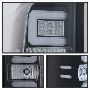 Chevrolet 1500 LED Tail Lights - SPYDER - Light Bar - Black - `14-`16