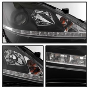 Lexus IS 250 Headlights - SPYDER - Projector DRL - Black - `06-`10