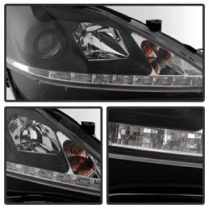 Lexus IS 250 Headlights - SPYDER - Projector DRL - Black - `06-`10