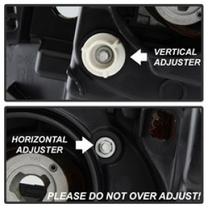 Toyota Tundra Headlights - SPYDER - Light Bar DRL, Projector - Black Smoke - `14-`16