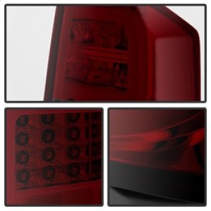 Toyota Tundra LED Tail Lights - SPYDER - Light Bar - Red Smoke - `14-`16
