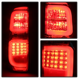 Toyota Tundra LED Tail Lights - SPYDER - Light Bar - Red Smoke - `14-`16