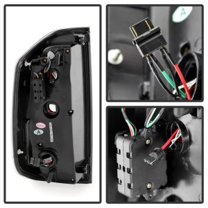 Toyota Tundra LED Tail Lights - SPYDER - Light Bar - Black - `14-`16