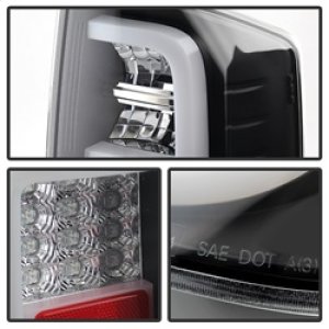 Toyota Tundra LED Tail Lights - SPYDER - Light Bar - Black - `14-`16