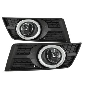 Cadillac SRX Fog Lights - SPYDER - OEM Style W/Universal Switch - Clear - `10-`15