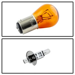 GMC Sierra Headlights - SPYDER - Projector, Light Bar DRL - Black - `14-`16