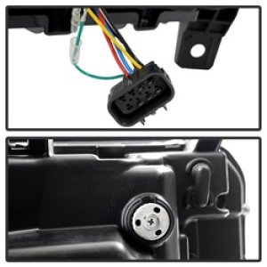 GMC Sierra Headlights - SPYDER - Projector Light Bar DRL - Chrome - `14-`16