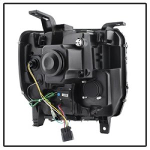 GMC Sierra Headlights - SPYDER - Projector Light Bar DRL - Chrome - `14-`16