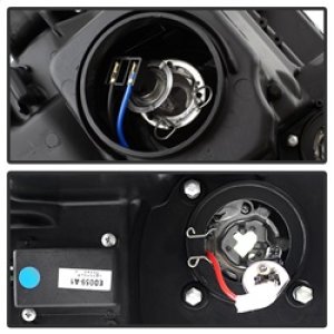 GMC Sierra Headlights - SPYDER - Projector Light Bar DRL - Chrome - `14-`16