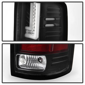 GMC Sierra LED Tail Lights - SPYDER - Black - `14-`16