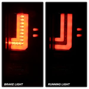 GMC Sierra LED Tail Lights - SPYDER - Black - `14-`16