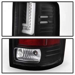 GMC Sierra LED Tail Lights - SPYDER - Black - `14-`16