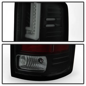 GMC Sierra LED Tail Lights - SPYDER - Black Smoke - `14-`16