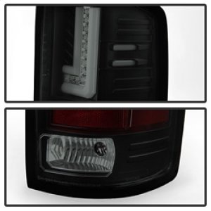 GMC Sierra LED Tail Lights - SPYDER - Black Smoke - `14-`16
