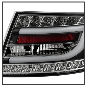 Audi A6 LED Tail Lights - SPYDER - Version 2 Light Bar - Black - `05-`08
