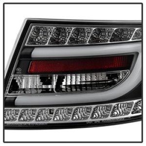 Audi A6 LED Tail Lights - SPYDER - Version 2 Light Bar - Black - `05-`08