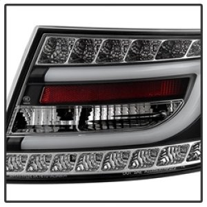 Audi A6 LED Tail Lights - SPYDER - Version 2 Light Bar - Black - `05-`08