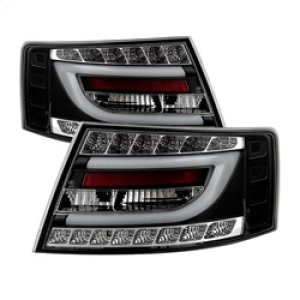 Audi A6 LED Tail Lights - SPYDER - Version 2 Light Bar - Black - `05-`08
