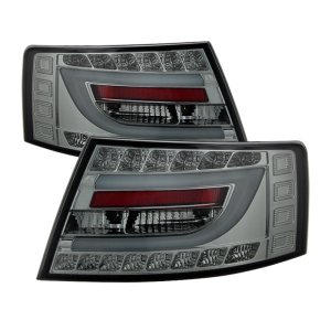 Audi A6 LED Tail Lights - SPYDER - Light Bar - Smoke - `05-`08
