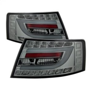 Audi A6 LED Tail Lights - SPYDER - Light Bar - Smoke - `05-`08