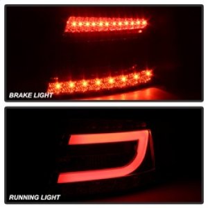 Audi A6 LED Tail Lights - SPYDER - Light Bar - Smoke - `05-`08