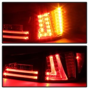 Lexus IS250 LED Tail Lights - SPYDER - Black Smoke - `06-`08