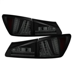 Lexus IS250 LED Tail Lights - SPYDER - Black Smoke - `06-`08