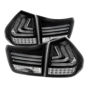 Lexus RX330 LED Tail Lights - SPYDER - Black - `04-`09