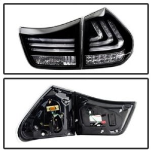 Lexus RX330 LED Tail Lights - SPYDER - Black - `04-`09