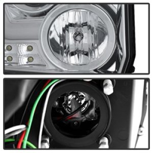 GMC Sierra Headlights - SPYDER - Projector, Light Bar DRL - Chrome - `14-`16