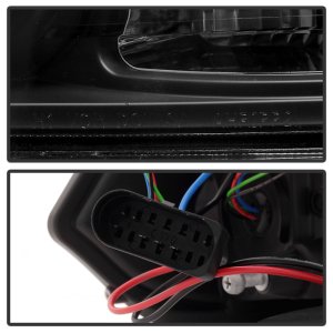 Dodge Ram Headlights - SPYDER - Projector, Light Bar DRL - Black - `13-`15