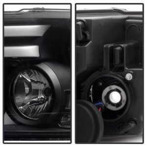 Dodge Ram Headlights - SPYDER - Projector, Light Bar DRL - Black - `13-`15
