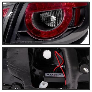 Chevrolet SS LED Tail Lights - SPYDER - Black - `14-`16