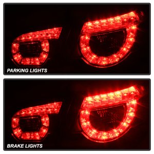 Chevrolet SS LED Tail Lights - SPYDER - Black - `14-`16