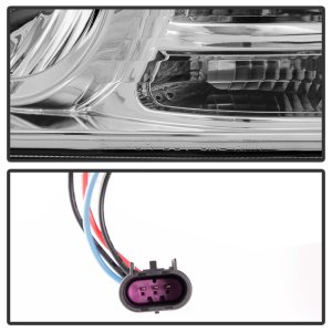 Dodge Ram Projector Headlights - SPYDER - Light Bar DRL - Chrome - `09-`12