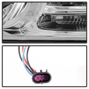 Dodge Ram Projector Headlights - SPYDER - Light Bar DRL - Chrome - `09-`12