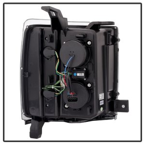 Chevrolet Silverado 2500 HD Headlights - SPYDER - Projector Light Bar DRL - Black - `14-`16