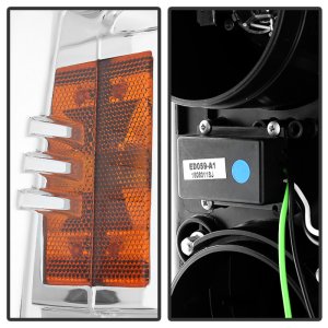 Chevrolet Silverado 2500 HD Headlights - SPYDER - Projector Light Bar DRL - Chrome - `14-`16