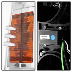 Chevrolet Silverado 2500 HD Headlights - SPYDER - Projector Light Bar DRL - Chrome - `14-`16