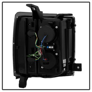 Chevrolet Silverado 2500 HD Headlights - SPYDER - Projector Headlights + Light Bar DRL - Smoke - `14-`16