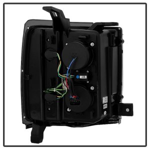 Chevrolet Silverado 2500 HD Headlights - SPYDER - Projector Headlights + Light Bar DRL - Smoke - `14-`16