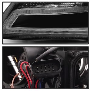 Audi A4 Projector Headlights - SPYDER - DRL LED - Black - `09-`12