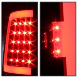 GMC Sierra Tail Lights - Rear - SPYDER - xTune LED - Black - `07-`13