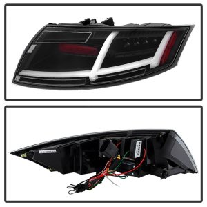 Audi TT LED Tail Lights - SPYDER - Black - `07-`12