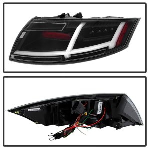 Audi TT LED Tail Lights - SPYDER - Black - `07-`12