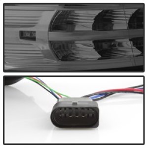 Dodge Ram Headlights - SPYDER - Projector Headlights, Light Bar DRL - Smoke - `13-`15