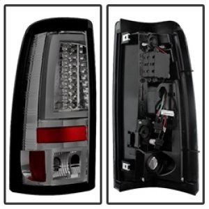 Chevrolet Silverado 2500 LED Tail Lights - SPYDER - Version 2 - Smoke - `99-`02 Chevrolet Silverado 2500 LED Tail Lights - SPYDER - Version 2 - Smoke - `99-`02