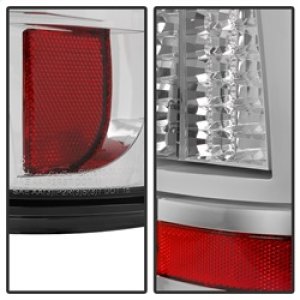 Chevrolet Silverado 2500 LED Tail Lights - SPYDER - Version 2 - Chrome - `03-`06